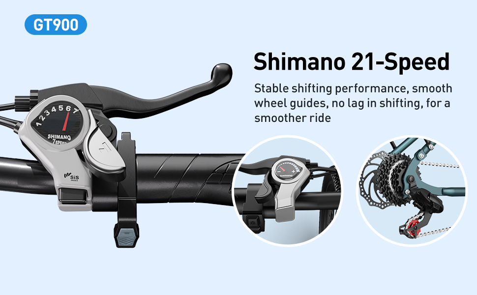 Aairsk GT900 Shimano 21-speed drivetrain