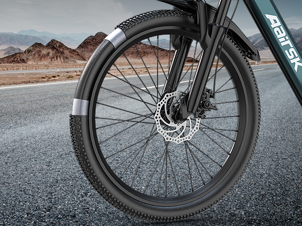Aairsk GT900 26-inch front wheel and tire