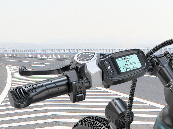 Aairsk GT900 LCD display and handlebar controls