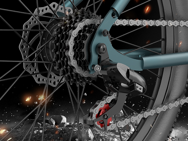 Aairsk GT900 rear derailleur and cassette