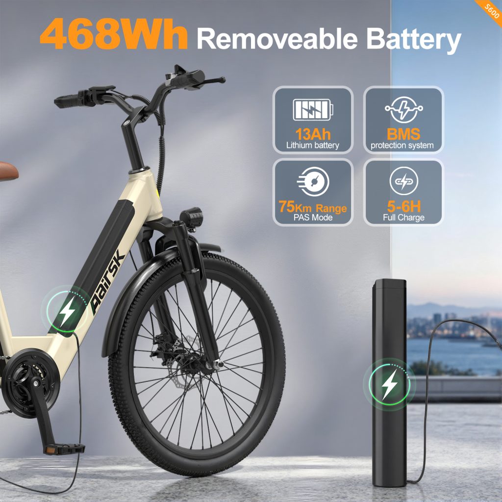Aairsk S600 removable 468Wh battery
